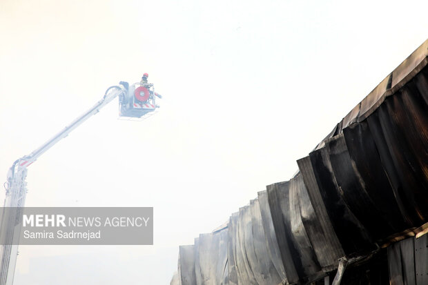 آتش‌سوزی بازار بزرگ جنت‌ - تهران