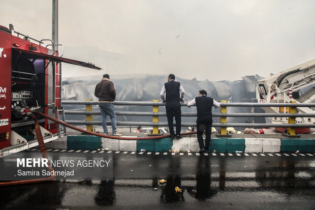 آتش‌سوزی بازار بزرگ جنت‌ - تهران