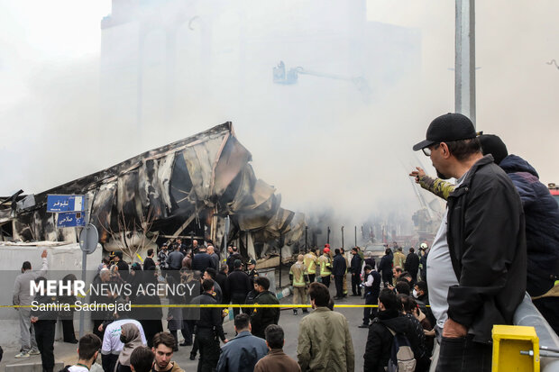 آتش‌سوزی بازار بزرگ جنت‌ - تهران