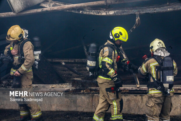 آتش‌سوزی بازار بزرگ جنت‌ - تهران