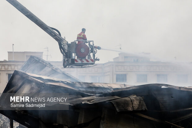 آتش‌سوزی بازار بزرگ جنت‌ - تهران