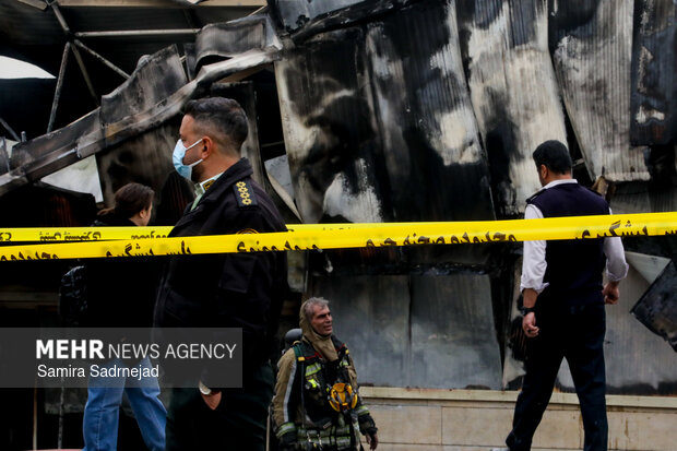آتش‌سوزی بازار بزرگ جنت‌ - تهران