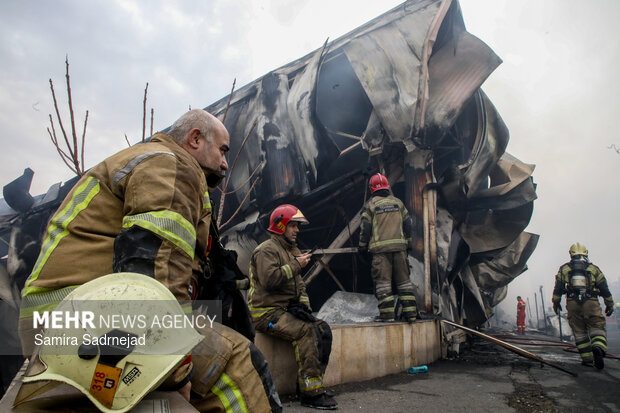 آتش‌سوزی بازار بزرگ جنت‌ - تهران