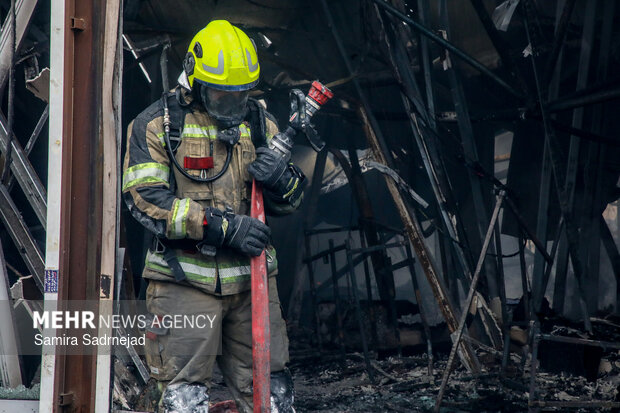 آتش‌سوزی بازار بزرگ جنت‌ - تهران