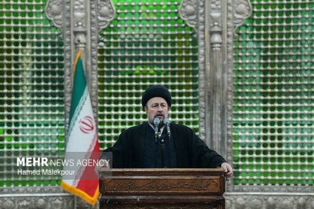 مراسم تجدید میثاق رئیس و نمایندگان مجلس با آرمان‌های امام خمینی(ره)