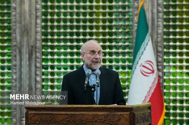 مراسم تجدید میثاق رئیس و نمایندگان مجلس با آرمان‌های امام خمینی(ره)