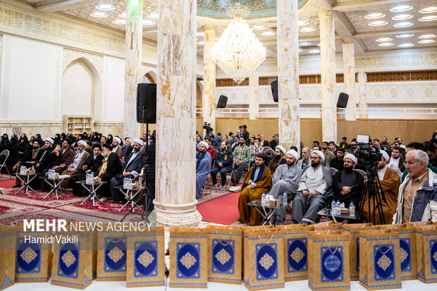 آیین عمامه گذاری طلاب حوزه علمیه امام حسین(ع) تهران