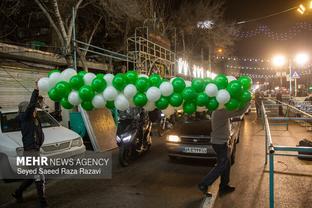 آذین بندی خیابانهای شهر تهران به مناسبت نیمه شعبان ۱۴۰۴