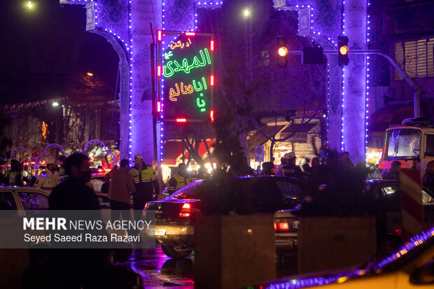 آذین بندی خیابانهای شهر تهران به مناسبت نیمه شعبان ۱۴۰۴