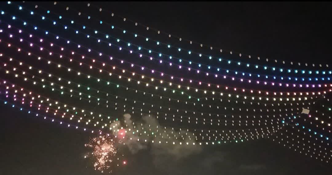 نورافشانی در شب نیمه شعبان در مشهدالرضا(ع)