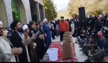 جشن نیمه شعبان و فجر انقلاب در کوهبنان؛ از کیک۴۷ کیلویی تا اهدای جوایز