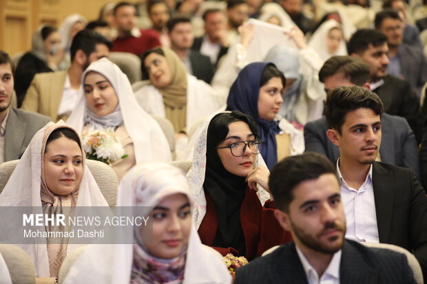 جشن ازدواج ۱۸۵ زوج دانشجوی دانشگاه‌های استان اردبیل