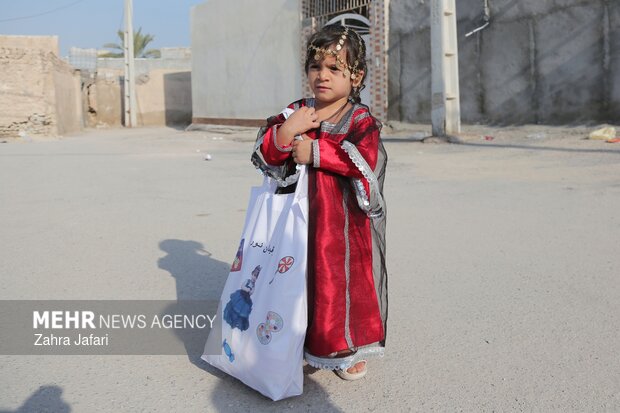 آیین کهن «آردگیز گردانی» در شهرهای بندرلنگه و بندرکنگ