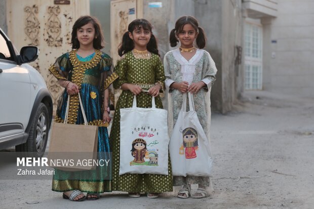 آیین کهن «آردگیز گردانی» در شهرهای بندرلنگه و بندرکنگ