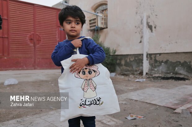 آیین کهن «آردگیز گردانی» در شهرهای بندرلنگه و بندرکنگ