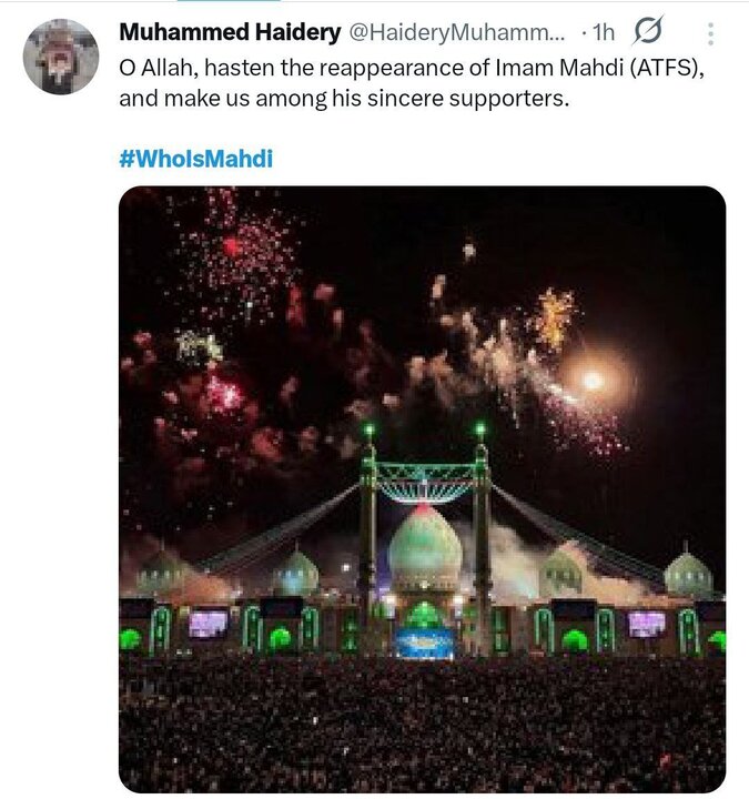 نیمه شعبان؛واکنش کاربران زبانهای خارجی به کارزار «مهدی کیست؟»+ تصاویر