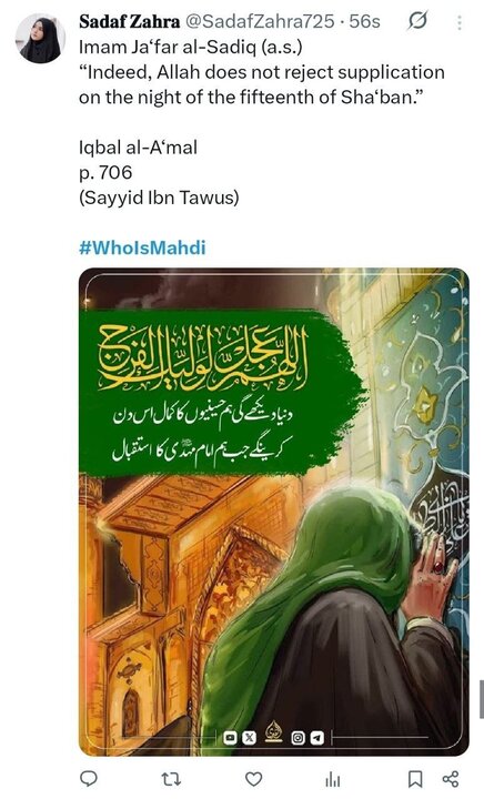 نیمه شعبان؛واکنش کاربران زبانهای خارجی به کارزار «مهدی کیست؟»+ تصاویر