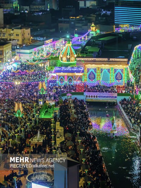 حال و هوای کربلا در شب نیمه شعبان