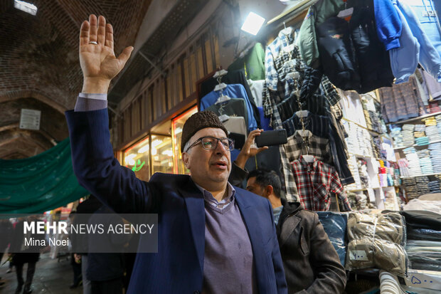 مراسم نیمه شعبان در بازار تبریز