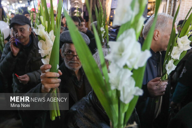 مراسم نیمه شعبان در بازار تبریز