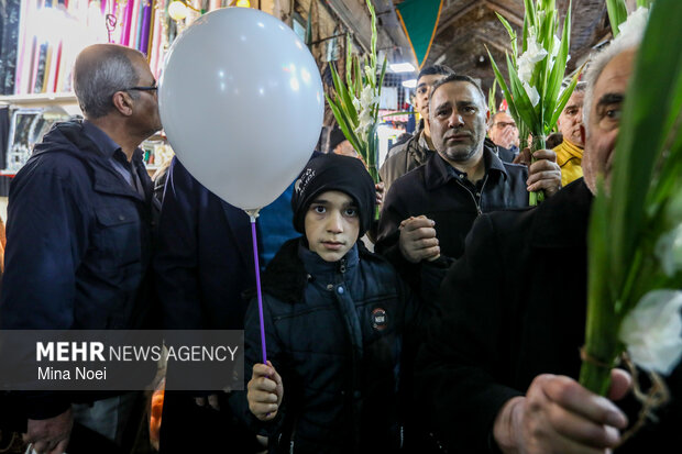 مراسم نیمه شعبان در بازار تبریز