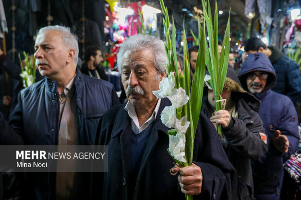 مراسم نیمه شعبان در بازار تبریز