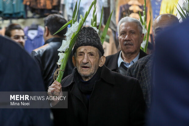 مراسم نیمه شعبان در بازار تبریز