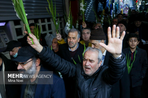 مراسم نیمه شعبان در بازار تبریز