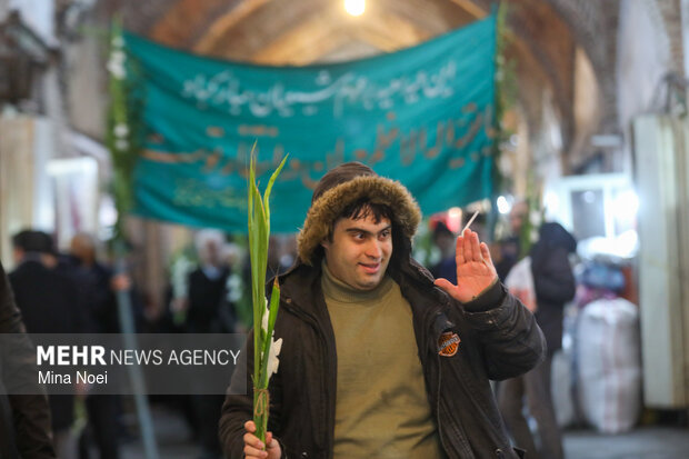 مراسم نیمه شعبان در بازار تبریز