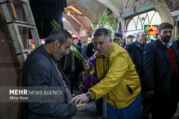 مراسم نیمه شعبان در بازار تبریز