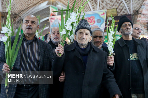 مراسم نیمه شعبان در بازار تبریز