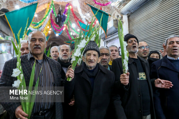 مراسم نیمه شعبان در بازار تبریز