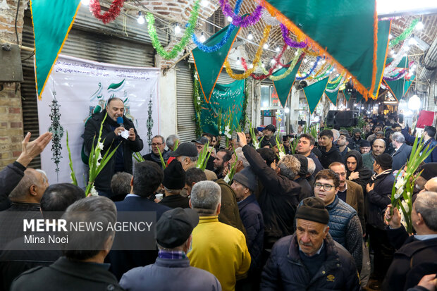 مراسم نیمه شعبان در بازار تبریز