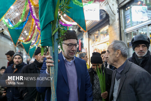 مراسم نیمه شعبان در بازار تبریز