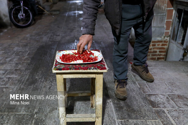 مراسم نیمه شعبان در بازار تبریز