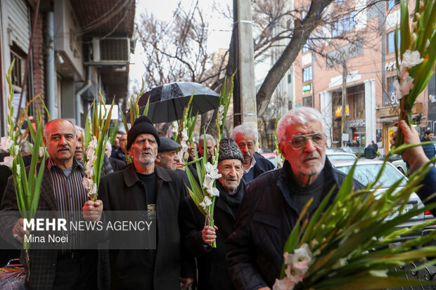 مراسم نیمه شعبان در بازار تبریز
