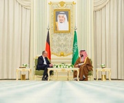دیدار رسمی ولیعهد عربستان و صدراعظم آلمان در ریاض