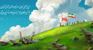 دیوارنگاره میدان امام حسین(ع) شیراز به رنگ انتظار و امید درآمد