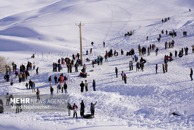 رونق گردشگری زمستانه در پیست اسکی کاکان
