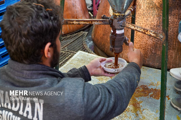 پخت ۵۰ تن سمنو در شیراز