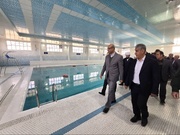 استخر دانش‌آموزی دالاهو با حضور استاندار کرمانشاه افتتاح شد