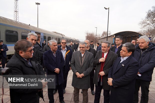 بهره‌برداری آزمایشی راه‌آهن اردبیل - میانه