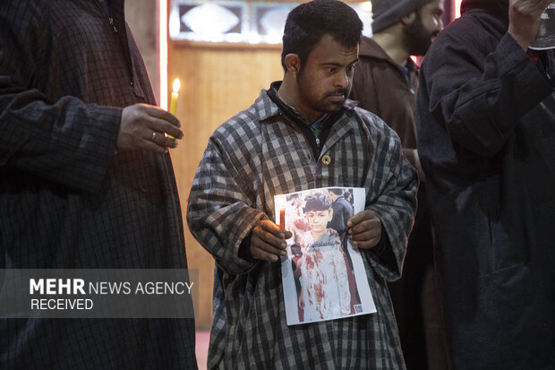 تظاهرات مردم کشمیر در اعتراض به حمله تروریستی در پاکستان