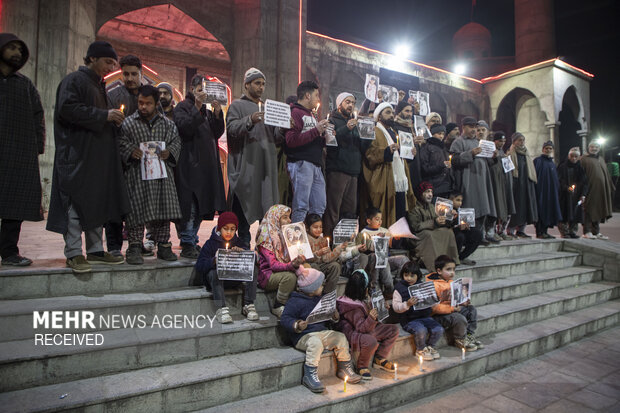 تظاهرات مردم کشمیر در اعتراض به حمله تروریستی در پاکستان