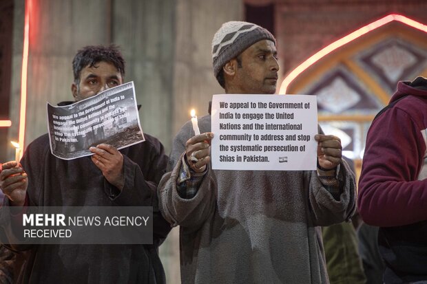 تظاهرات مردم کشمیر در اعتراض به حمله تروریستی در پاکستان
