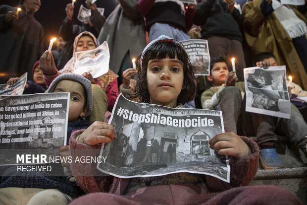 تظاهرات مردم کشمیر در اعتراض به حمله تروریستی در پاکستان