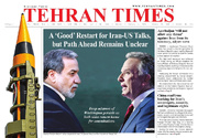 Front pages of Iran's English dailies on February 7