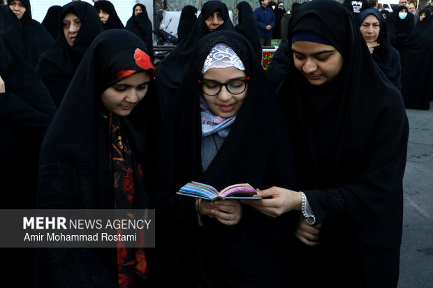 مراسم تشییع پیکر آیت الله محمودی در ورامین