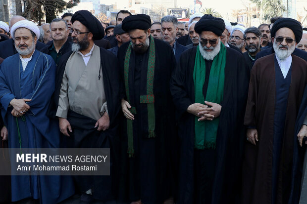 مراسم تشییع پیکر آیت الله محمودی در ورامین