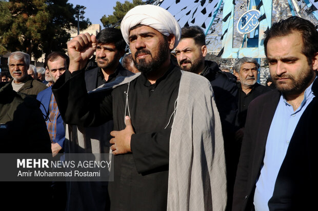 مراسم تشییع پیکر آیت الله محمودی در ورامین